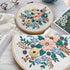 KISSBUTY Full Range of Embroidery Starter Kit with Pattern, Stamped Embroidery Kit Including Embroidery Cloth with Pattern, Bamboo Embroidery Hoop...