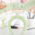 Spa Headbands for Women Ladies- Puffy Makeup Headband Combo Pack- Set of 2 Terry Towel Cloth Fabric Hair Bands for Washing Face(white+light green)...