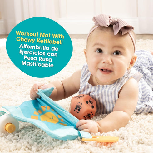 BEBE FUERTE Let's Move Giftset by Robin Arzon - Bilingual Baby Activity Center Sensory Toys - Baby Workout Toys - Baby and Toddler Gifts for Ages ...
