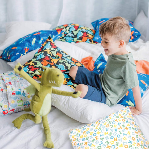 Little Sleepy Head Youth Pillow Case - 100% Made Cotton & Hypoallergenic Pillow Case - Snug Fit Envelope Pillowcase Enclosure - Youth Pillow 16x22...