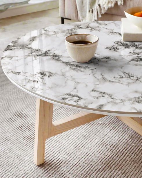 Safiyya Wallpaper Marble Contact Paper Granite Wallpaper Peel and Stick Modern Adhesive Removable Wallpaper White and Grey Contact Paper for Count...