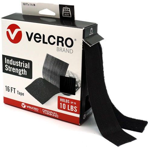 VELCRO Brand Heavy Duty Tape | 16 Foot Roll | Strong Sticky Back Adhesive Holds up to 10 lbs | Industrial Strength Fasteners for Indoor or Outdoor...