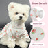 Floral Dog White Dress for Small Dog Girl Chihuahua Yorkies Princess Dress Summer Skirt for Puppy Kitten S...