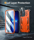 FNTCASE for iPhone 13 Pro-Max Case: Military Grade Shockproof Protective Phone Cover with Kickstand - Dual Layer Full Protection Matte Textured Dr...