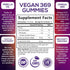 Omega 3 6 9 Vegan Gummies - Triple Strength Omega 3 Supplement Essential Oil Gummy - Omega 369 Heart Support and Brain Support for Women, Men & Pr...