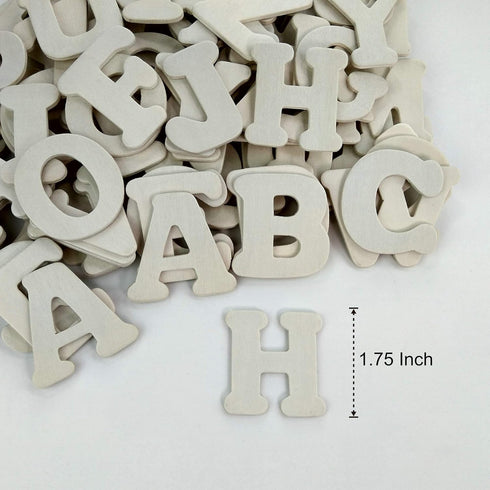 Kang&Chang Wooden Letters,Wooden Alphabet Letters,Unfinished Wood Letters for Crafts,DIY,Decoration,1.75 Inch,114 pcs...