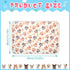 4 Pcs Pet Blanket Dog Puppy Blanket Paw Print Fleece Blanket for Small Medium Pet Dog Cat Warm Soft Sleep Mat Guinea Pig Cage Liners Blanket (Whit...