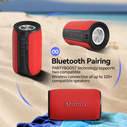 BluetoothSpeakers,Waterproof Wireless Speaker, Portable Speaker,Bluetooth 5.3, RGB Lights,Booming Bass,Bluetooth Pairing, Multiple Series connecti...