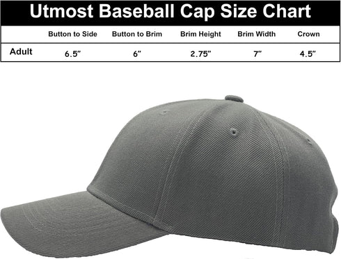 Utmost Structured Baseball Cap with Adjustable Closure - Performance Hat for Outdoor Activities and Custom Embroidery...