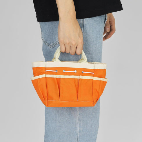 Garden Tool Bag 7.5" x 4" x 5" Large Oxford Waterproof with Pockets Garden Tote Bag Gardening Plant Tool Organizer Storage Carrier Store for Outdo...