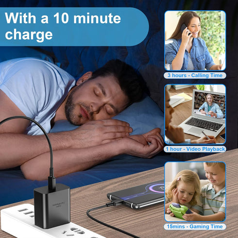 45W USB-C Super Fast Charging Type C Wall Charger for Samsung Galaxy S23 Ultra/S23/S23+/S22/S22 Ultra/S22+/Note 10/Note 20/S20/S21, Galaxy Tab S7+...