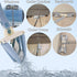 Flat X-Type Floor Mop Heads 360 Degree Squeeze Mop Hand-Free Wash Household Lazy Mop Home Cleaning Tool 2 Pads...