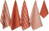 DII Assorted Woven Kitchen Set, Dishtowel, 18x28, Dishcloth, 13x13, Spice, 5 Piece...