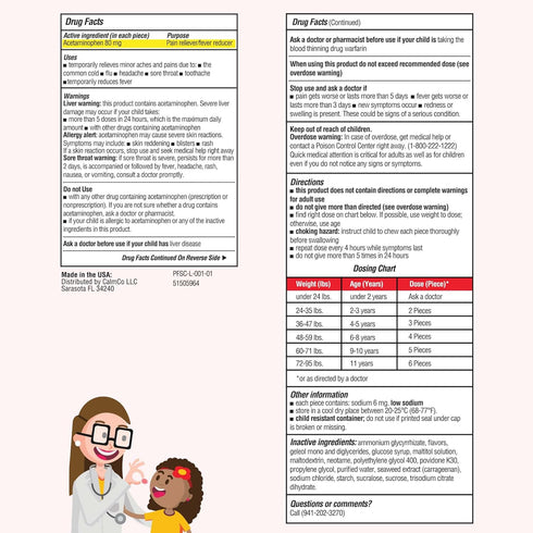 DrKids Children’s Pain and Fever Gummies, Acetaminophen, Free from, Travel Compliant (24 count)...