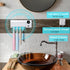 StarWin UV Toothbrush Cleaner, Timer Function, Rechargeable Tooth Brush Holder Wall-Mounted for Bathroom, No Drilling, 4 Slots...