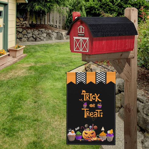 Halloween Garden Flag 12 x 18 Inch, Jack-o'-lantern Halloween Decoration Flags Double Sided Small Yard Flag for Outdoor Indoor Decor...