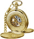 VIGOROSO Vintage Hand Wind Up Pocket Watches for Men, Mechanical Pocket Watch with Chain, Mens Skeleton Pocketwatch...