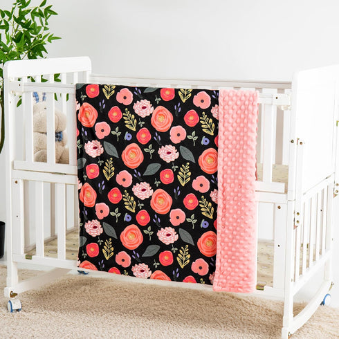 Baby Blanket for Boys Girls Super Soft Blanket,Fluffy Warm Lightweight Baby Receiving Blankets,Double Layer with Dotted Backing for Toddler Nurser...