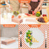 DYLIVeS Orange Gingham Napkins, Orange and White Checkered Guest Towel Plaid Party Napkins Disposable Paper Hand Towels for Luncheon, Dinner, Picn...