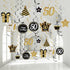 Blulu 50th Birthday Party Foil Hanging Swirls Decorations Ceiling Glitter Celebration 50th Hanging Swirls Cutouts Ornaments for Men Women 50 Years...