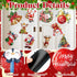 24 Pieces Christmas Refrigerator Magnets Christmas Santa Claus Gnome Snowflake Magnets Decorative Car Fridge Magnetic Stickers Xmas Magnets Decora...