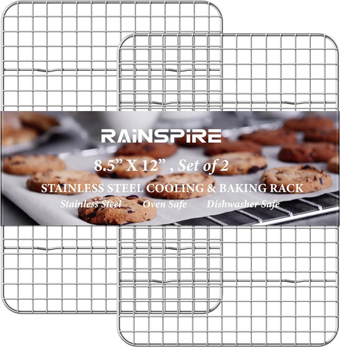 Cooling Rack Stainless Steel, Heavy Duty Cooling Racks for Cooking and Baking, Oven Safe Wire Rack for Cooking, Baking Rack for Oven Cooking Fits ...