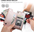 Bocasal Crossbody Wallet Case for iPhone SE 2022/SE 2020/7/8 with Card Holder,Zipper Card Slot Protector Shockproof Purse Cover with Removable Cro...