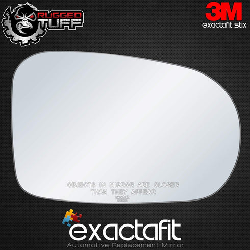 exactafit 8838R Passenger Side Mirror Glass Replacement Repair Compatible With 2001 2002 2003 2004 2005 Honda Civic...