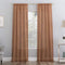 No. 918 Genevieve 2-pack 2-pack Linen Weave Sheer Semi-Sheer Grommet Curtain Panel Pair, 50" x 84", Sienna...