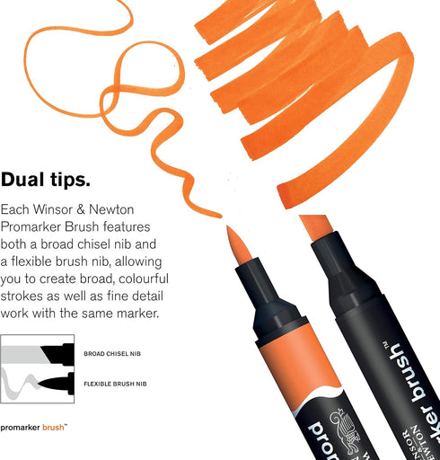 Winsor & Newton Promarker Brush, Maroon...