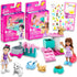 Barbie Pet Boutique Playset - 16 Pc Barbie Pet Grooming Care Building Sets w 2 Figures, Puppy, Kitten, Accessories | Mega Bloks Bundle Barbie Doll...