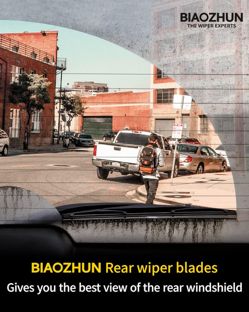BIAOZHUN 13 inch Rear Wiper Blade Replacement for Jeep Jeep Wrangler 2017-2007 JK Wrangler?Back Window Wiper Blade (13-JK), OEM Factory Replacemen...