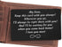 Sentimental Engraved Wallet Insert Card Decor Gift for Boyfriend Husband Fiancé From Wife Girlfriend-Fathers Day Christmas Birthday Valentines Day...