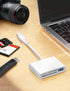 USB C SD Card Reader, ChiaoPio 4 in 1 USB-C to SD Memory Card Adapter with CompactFlash/CF/SD/MicroSD & USB 4 Port Compatible with iPhone 15 iPad ...
