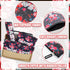 6 Pcs Diaper Bag Organizing Pouches Set Floral Print, Insert for Clothes, Bottles, Wet Bag Cloth Diapers, & Baby Essentials Clutchb Waterproof Wet...