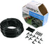 Raindrip R280DT Drip-A-Long™ 1/4 in. Dripline Kit includes 50 feet of 1/4-Inch Dripline preassembled with 1/2 GPH drippers, 5 Barbed Tees, 5 Barbe...