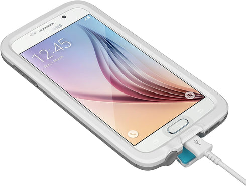 LifeProof FR? Samsung Galaxy S6 Waterproof Case - Retail Packaging - AVALANCHE (WHITE/GREY)......