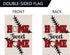 12x18 Inch Double Sided Summer and Spring Garden Flag - Baseball Home Sweet Home House Flag - Seasonal Large Outdoor Yard Flags of Burlap - Bat Ba...