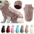 Pet Dog Turtleneck Knitting Sweater Coat Winter Warmer Thickening Pullover Knitwear Crochet Coat Clothes for Small Medium Large Dog Puppy Cat (L, ...