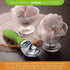 Spring Chef Green Heavy Duty Ice Cream Scoop with Non-Slip Handle - Professional Metal Ice Cream Scooper for Cookie Dough, Frozen Yogurt, Gelato, ...