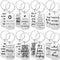 Yinkin 16 Pcs Motivational Keychains Bulk Thank You Keychains with Inspirational Quotes Team Gifts, Christmas Appreciation Gifts for Staff, Friend...