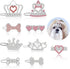 9 Pieces Dog Tiara Crown Hair Clips Pet Crystal Rhinestone Barrette Clips for Dog Puppy Ear Crown Clips Clear Doggie Crown Clip Pet Grooming Hair ...