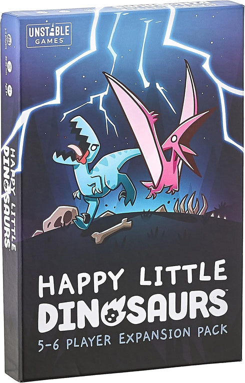 Happy Little Dinosaurs: 5-6 Player Expansion Pack - Cute card game for kids, teens, & adults - Dodge life’s disasters! - 5-6 players ages 8+ - Gre...