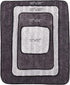 The Rag Company Gauntlet Car Drying Towel - 70/30 Korean Microfiber, Dries Faster Without Scratching, 900gsm, 12x12 inches, Ice Grey/Grey, 3 Pack...