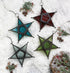 Zings & Thingz Beautiful Hanging Star Candle Lantern, Decorative Iron Light Home Decor, 9.5" Tall, Clear Glass...