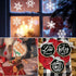 64 Pieces Small Christmas Stencils Reusable, Christmas Ornament Stencils Xmas Holiday Stencils 3X3 Inch Christmas Stencils for Painting on Wood DI...