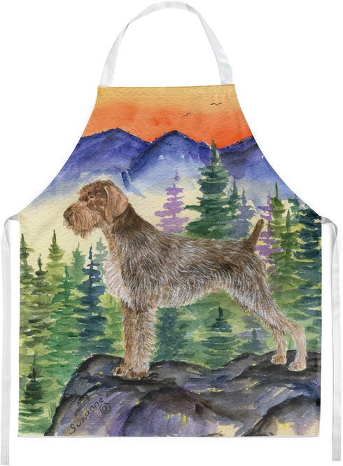 Caroline's Treasures SS8226APRON German Wirehaired Pointer Apron Cooking Kitchen Server Baking Crafts Gardening for Adult Women Men, Unisex, Large...