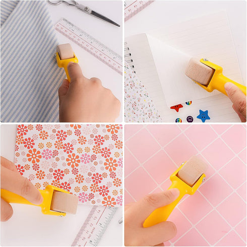 Grevosea Quilting Seam Rolle, Wallpaper Seam Roller Quilting Roller Seam Roller for Quilting with Ergonomic Handle Edge Press Roller for Quilting ...