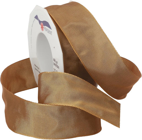 Morex Ribbon French Wired Lyon Ribbon, 1-1/2-Inch by 27-Yard Spool, Macchiato (Model: 46440/25-733)...