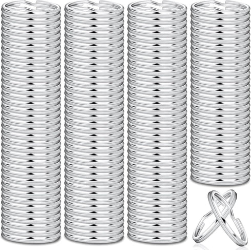 PAXCOO 200Pcs Split Key Rings Bulk for Keychain and Crafts, 1 inch (25mm)...